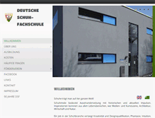 Tablet Screenshot of deutsche-schuhfachschule.net